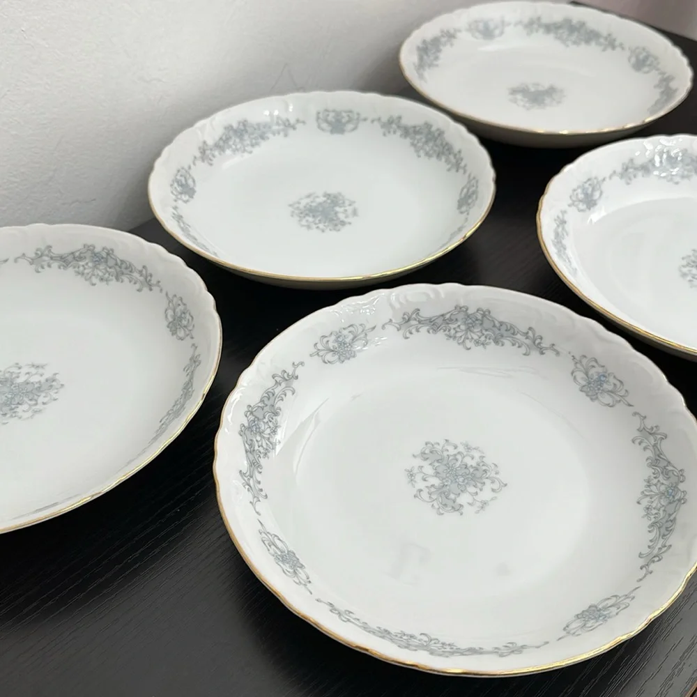 Rose China Florissant Coupe 5 Soup Bowls